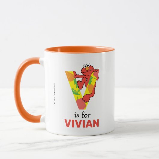 Mug Elmo Alphabet | V Légume (Gauche)