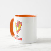 Mug Elmo Alphabet | V Légumes (Devant gauche)