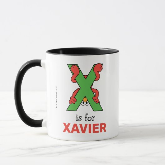Mug Elmo Alphabet | Vert X (Gauche)