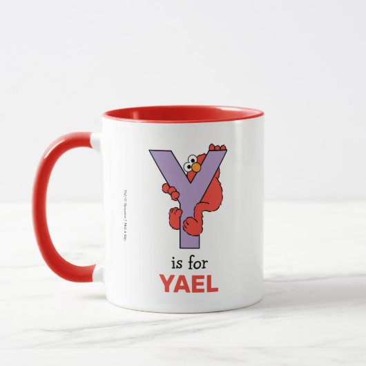 Mug Elmo Alphabet | Y Violet (Gauche)