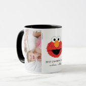 Mug Elmo Big Face | Meilleur grand-père - Photo (Devant gauche)
