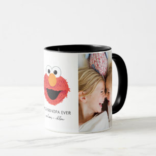 Mug Elmo Big Face Meilleur grand-père - Photo