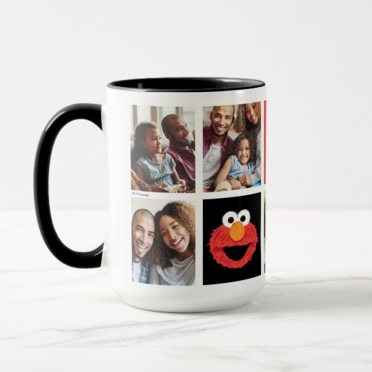 Mug Elmo Big Face | Papa - Photo Collage (Gauche)
