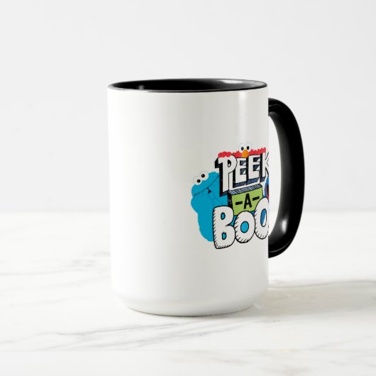 Mug Elmo, Cookie & Grover| Peek-a-Boo (Devant droit)