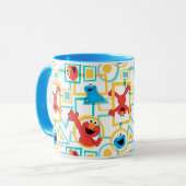 Mug Elmo & Cookie Monster Motif de Formes Amusantes (Devant gauche)
