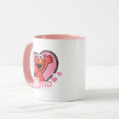Mug Elmo dans le coeur Valentine (Devant gauche)