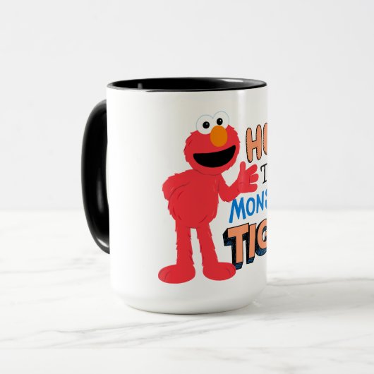 Mug Elmo | Enserrez ce monstre serré (Devant gauche)