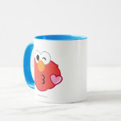 Mug Elmo Face Jeter un baiser (Devant gauche)