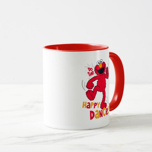 Mug Elmo | Faire la joyeuse danse (Devant droit)