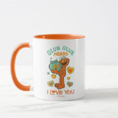 Mug Elmo Holding son poisson rouge animal (Gauche)