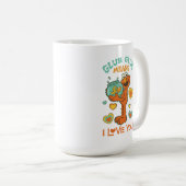 Mug Elmo Holding son poisson rouge animal (Devant droit)