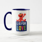 Mug Elmo | L est pour l'amour (Gauche)