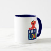 Mug Elmo | L est pour l'amour (Devant droit)