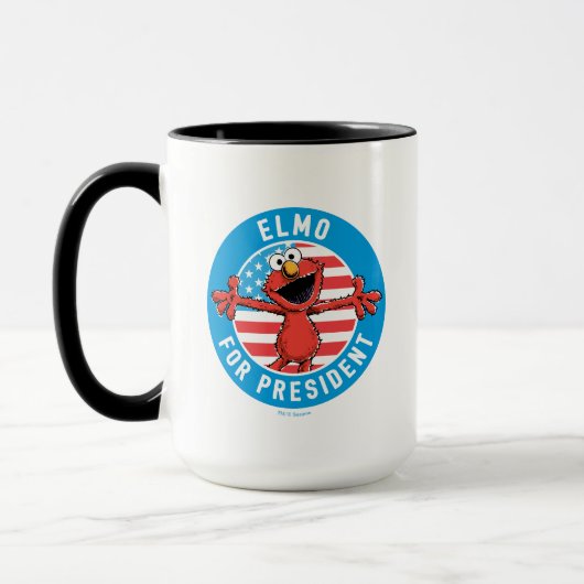 Mug Elmo président - Drapeau (Gauche)