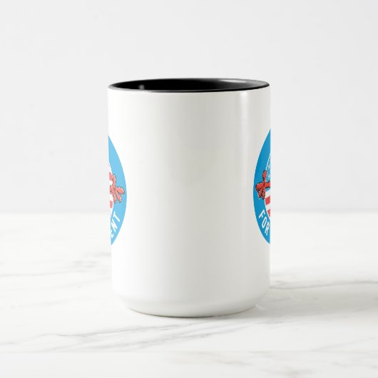 Mug Elmo président - Drapeau (Centre)