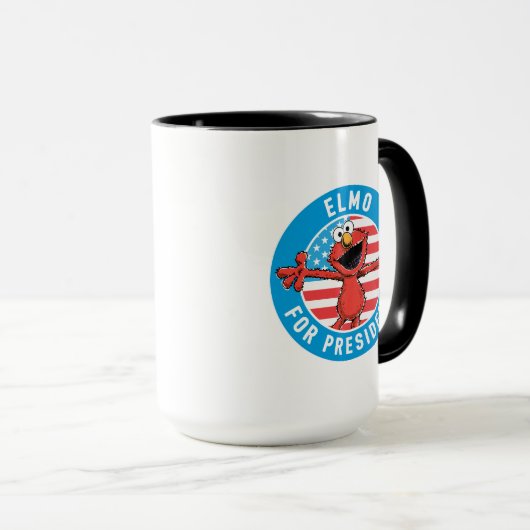 Mug Elmo président - Drapeau (Devant droit)
