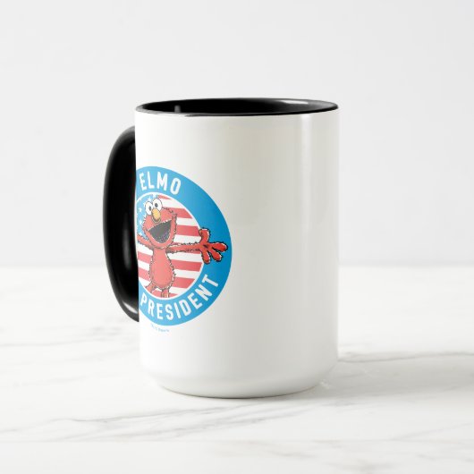 Mug Elmo président - Drapeau (Devant gauche)