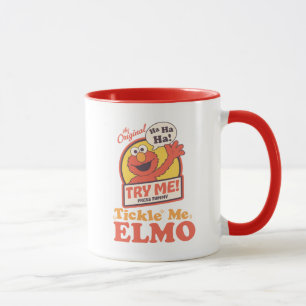 Mug Elmo qui fait coucou graphique rétro Tickle Me Elm