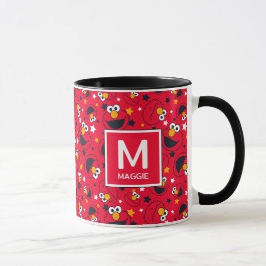 Mug Elmo | So Silly Star Motif Nom & Monogramme (Droite)