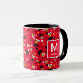 Mug Elmo | So Silly Star Motif Nom & Monogramme (Devant droit)