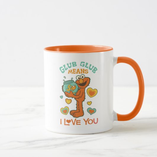 Mug Elmo tenant son poisson rouge (Droite)