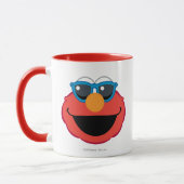 Mug Elmo visage souriant avec lunettes de soleil (Gauche)