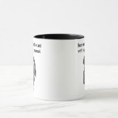 Mug Éloignez-vous de la hachette et nous oublierons ce (Centre)