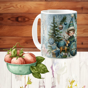 Mug Elves Hail Snowflakes, Ornements, Jolly Christmas