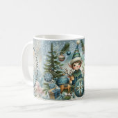 Mug Elves Hail Snowflakes, Ornements, Jolly Christmas (Devant gauche)