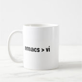Mug Emacs Supérieur À Vi - Code Editor Flame War - Bl (Gauche)