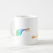 Mug Emballage des coeurs d'arc-en-ciel (Devant gauche)