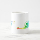 Mug Emballage des coeurs d'arc-en-ciel (Centre)