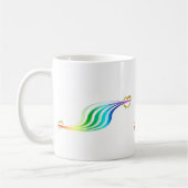 Mug Emballage des coeurs d'arc-en-ciel (Gauche)