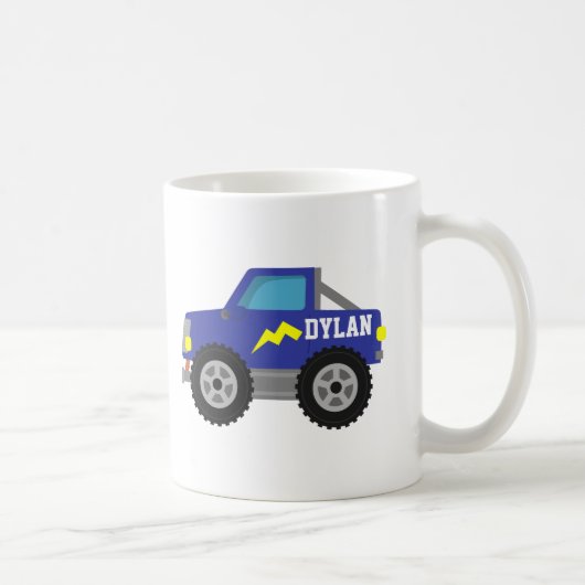 Mug Emballant le camion de monstre bleu, pour des (Droite)