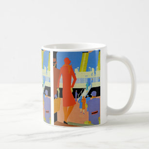 Mug Embarquement d'art déco
