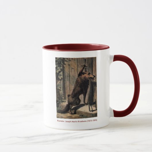 Mug Embarquer le loup à la porte de grand-mère (Droite)