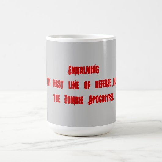 Mug Embaumant en tant que des moyens d'empêcher des (Centre)