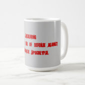 Mug Embaumant en tant que des moyens d'empêcher des (Devant droit)