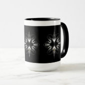 Mug Emblème Akcenought sur noir par Xzendor7 (Devant droit)