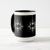 Mug Emblème Akcenought sur noir par Xzendor7 (Devant gauche)