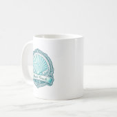 Mug Emblème côtier de coquillage de Atlantic Beach FL (Devant gauche)
