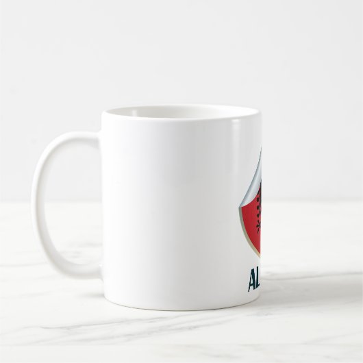 Mug Emblème d'aigle à tête double en Albanie (Gauche)