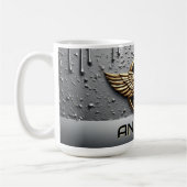 Mug Emblème d'aigle doré aux ailes déployées (Gauche)