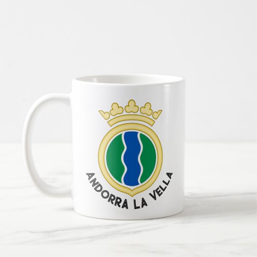 Mug Emblème d'Andorre-la-Vieille (Gauche)