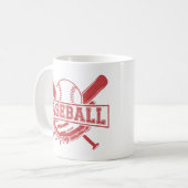 Mug Emblème de baseball classique (Devant gauche)