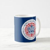 Mug Emblème de couronnement du roi Charles III, souven (Devant droit)