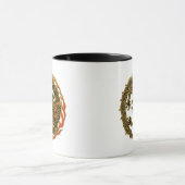 Mug Emblème de dragon à flamme dorée (Centre)