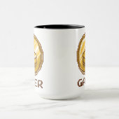 Mug Emblème de joystick Gamer Pixel - Jeu vidéo rétro (Centre)