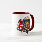 Mug emblème de la Lettonie (Devant droit)