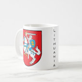 Mug emblème de la Lituanie (Devant gauche)